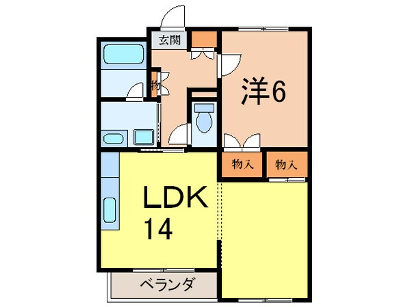 クランツ沢ノ町の物件間取画像